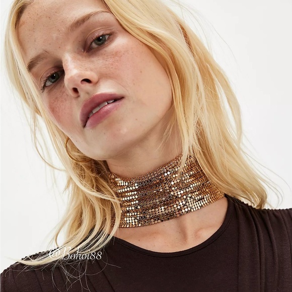 Free People Jewelry - NEW Free People Dancefloor Chainmail Choker